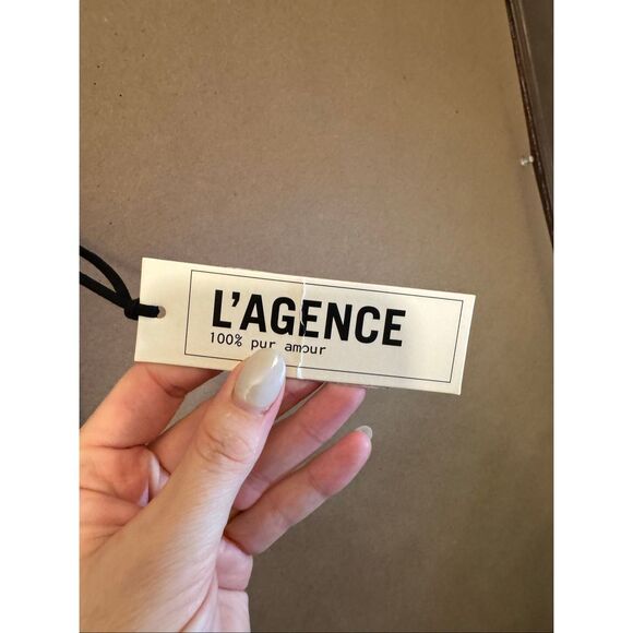 NWT L’Agence Bally Silk Print Maxi Dress with Tie Waist MSRP:$495 - Picture 5 of 11